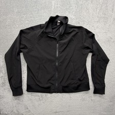 90 Degree By Reflex Jacket Womens Large Black Full Zip Track Athletic Sport