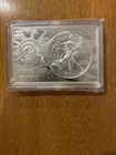 2014 American Silver Eagle With  Insert Proof Bar 3 Troy Oz .999 Total