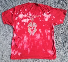 Kryptek Shirt Mens XL Red Short Sleeve Tie Dye Spartan Tactical Stretch