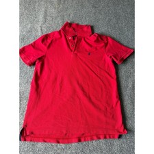 IZOD Advantage Performance Polo Shirt Mens Large Red Short Sleeve