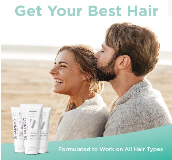 Shapiro MD Champú Vegano para Pérdida de Cabello para Adelgazamiento del Cabello (Suministro para 1 Mes) -Nuevo Foto 2 de 4