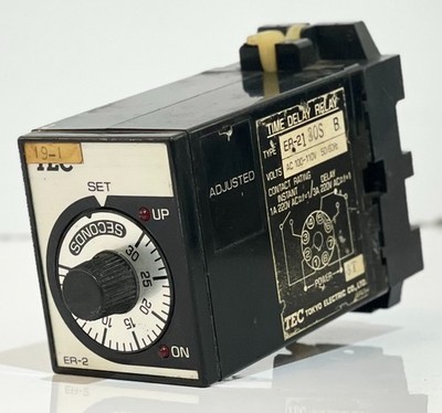 TEC ER-2130SB TIME DELAY RELAY 0-30S 100-110VAC FREE FAST SHIPPING