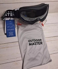 Ski and Snowboard Goggles Uv Protective Over Glasses OutdoorMaster OTG Ski/Snowb