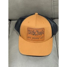 The Classics Yupoong "We The People Are Pissed Off" Trucker Hat Brown  Snapback