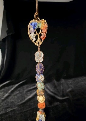 7 Chakra Tree of Life Healing Crystals - Bohemian Hanging Ornament for Any Space