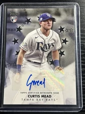 2024 Topps Baseball Stars Autographs Curtis Mead #BSA2-CME Rookie Black /199 RC