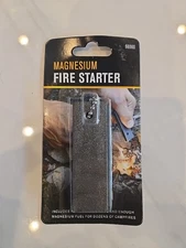 Magnesium Fire Starter Camping Backpacking Survival Flint Steel Camp Emergency