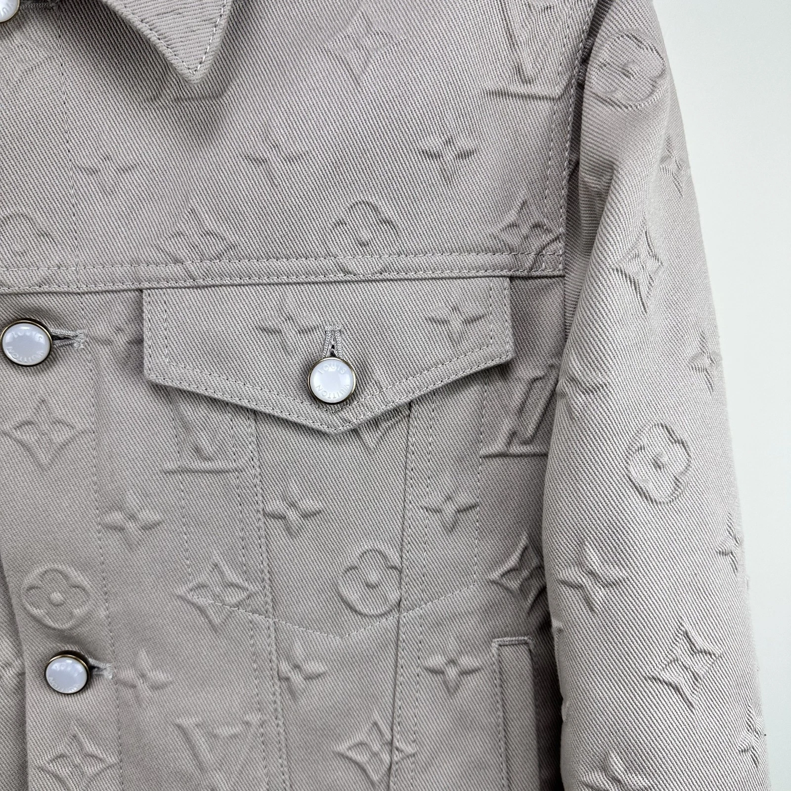 LOUIS VUITTON（LV） Giacca Louis Vuitton Monogram in denim goffrato 46 129151601