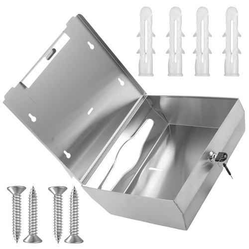 Paper Towel Dispenser Stainless Steel Tissue Holder Wall Mounted Tissue qiOGE - Picture 7 of 11