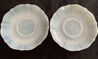 2 Macbeth Evans Depression Glass American Sweetheart Monax Saucer  Plates 5.75”