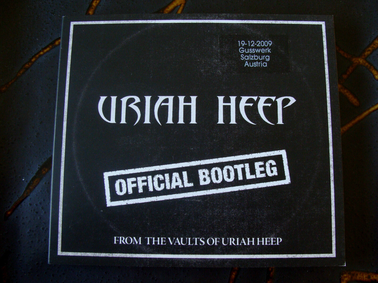 Slip CD Double: Uriah Heep : Official Bootleg : Live Salzburg Austria 2009