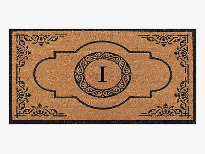 A1 Home Collections First Impression Hand Crafted Abrilina Entry Coir Monogra...