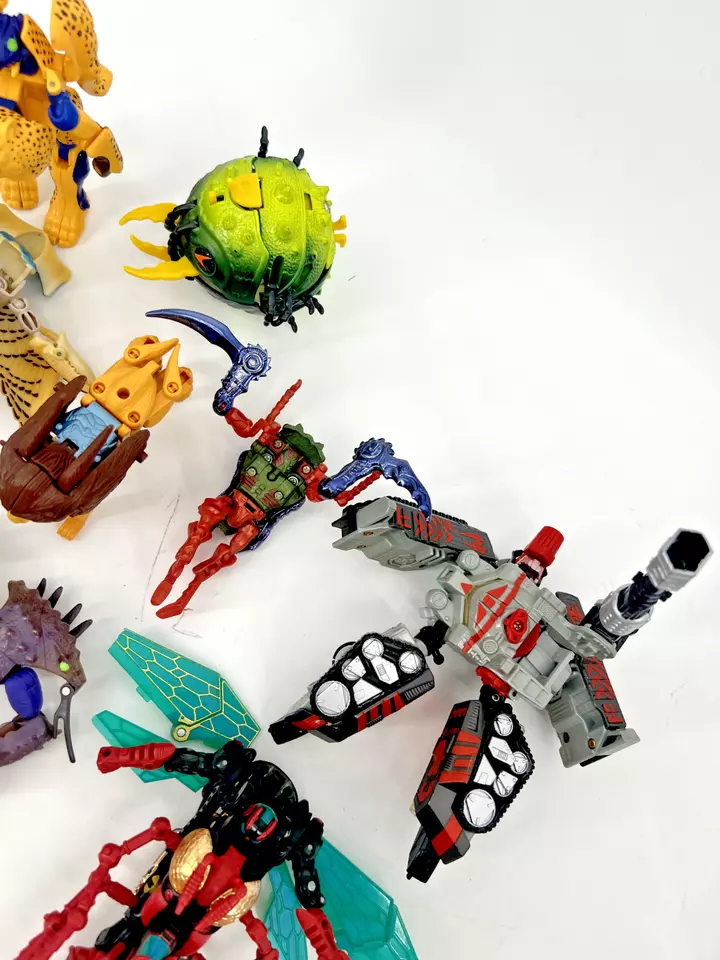 Lote De 9 Figuras Transformers Beast Wars - Tankor Prowl Retrax Cheetor - LEER Foto 4 de 4