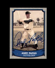 Andy Pafco Hand Signed 1989 Pacific Baseball Legends Brooklyn Dodgers Autograph