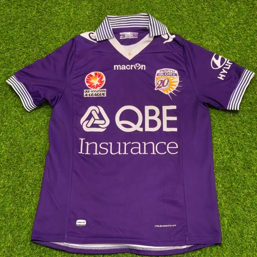 A League Soccer Perth Glory 2016/17 Football Shirt Jersey 20YRS Macron Men Small