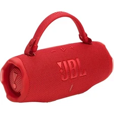 JBL Charge 6 Portable Waterproof Bluetooth Speaker with Carrying Strap (Red)