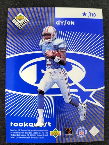 1998 UD Choice Michael Irvin Kevin Dyson STARQUEST Card #sr10 - Picture 2 of 2