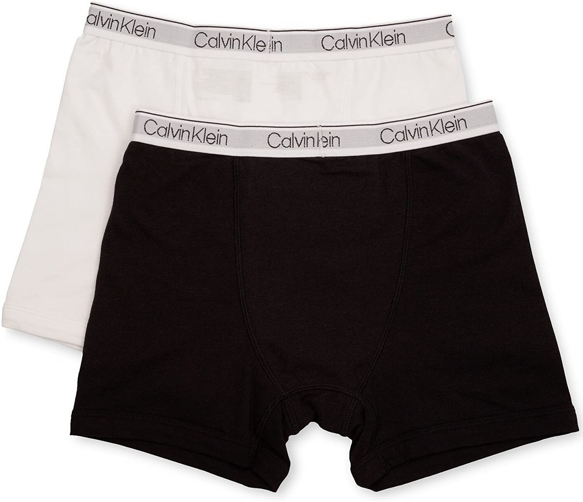 専用ページ④-2 Calvin Klein 263907 Kids Boys 2 Pack Modern Cotton Boxer Brief