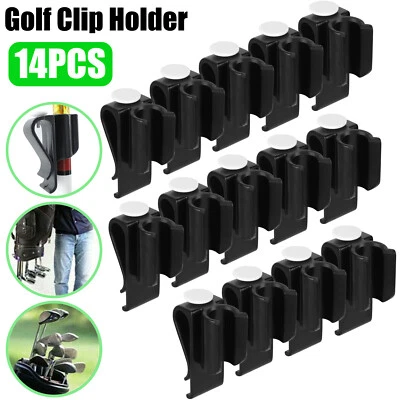 REDTAGTOWN 14x Plastic Golf Club Organizer Clip Putter Bag Holder Iron Driver Protector Set