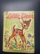 VTG 1956 “LITTLE DEER” Rand McNally Junior Elf Book by Naoma Zimmerman - 1st Ed?