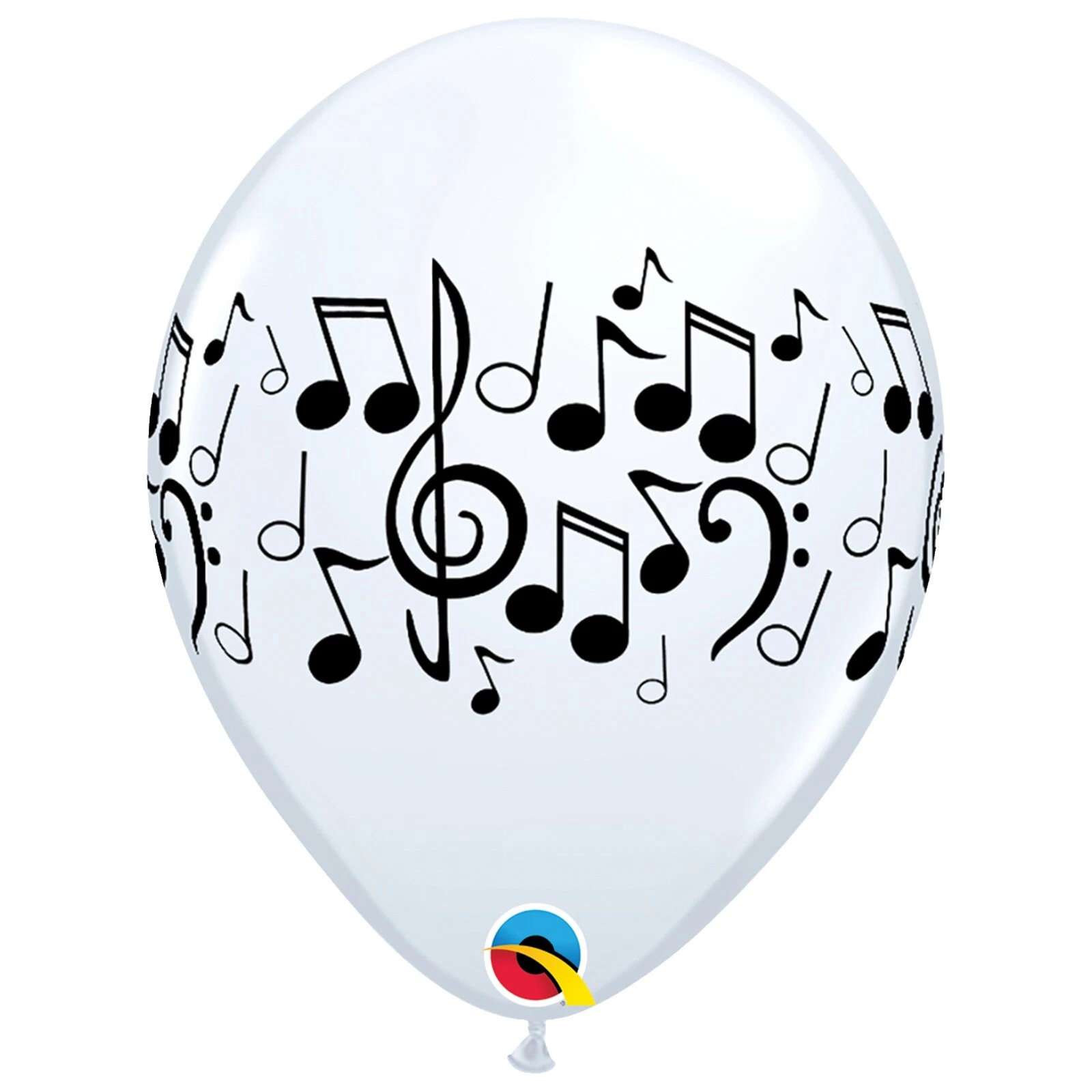 Globos de fiesta blanca de música