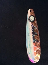 High Percentage Salmon Trolling Spoon With Hyper Vis Tape Not Paint 3 3/4”