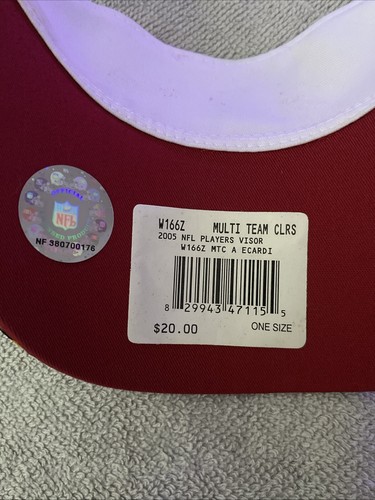 Arizona Cardinals 2000’s Sun Visor Cap Hat Reebok Sideline Headware NWT! - Picture 6 of 6
