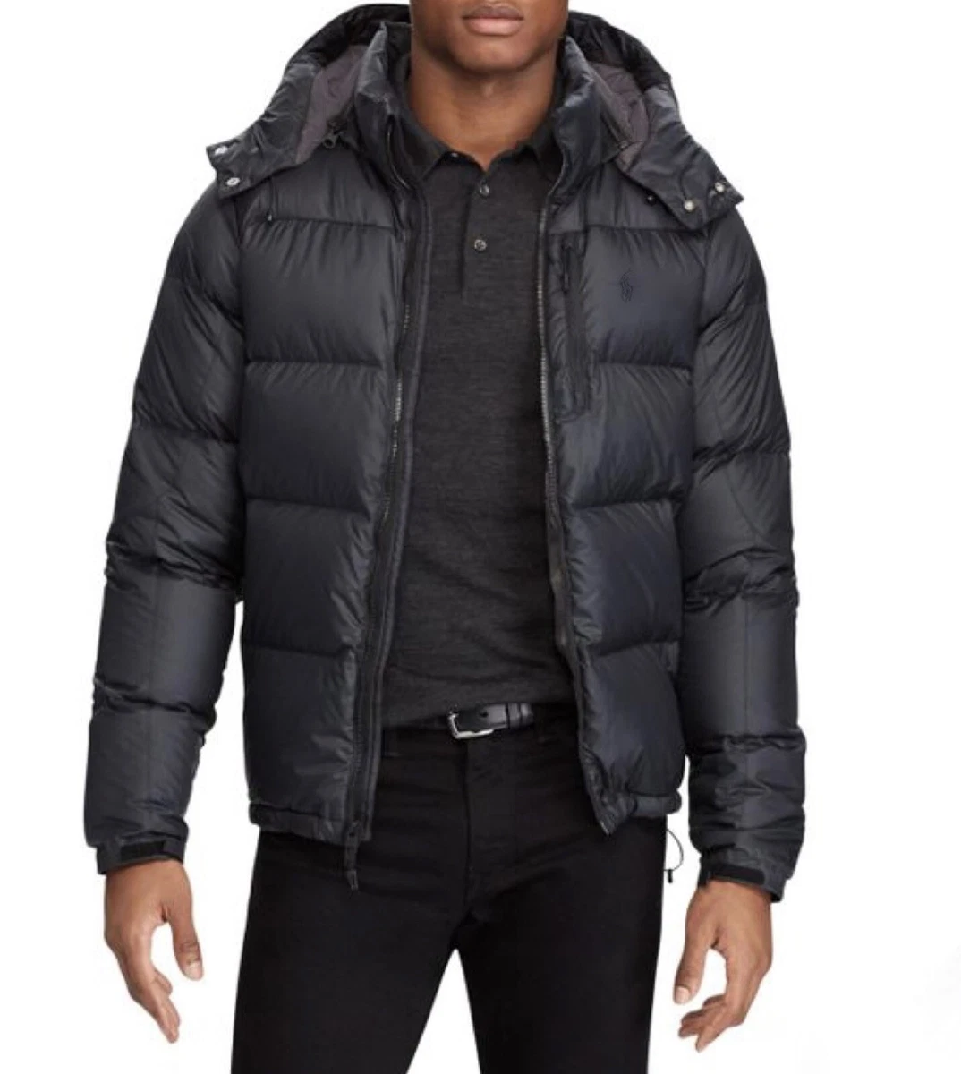 Black ralph top lauren bubble coat