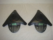 2 QTY AVAYA 1692 IP CONFERENCE STATIONS LT 42 -READ 