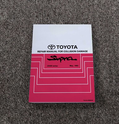 1993-1998 Toyota Supra Body Collision Service Repair Manual 1994 1995 1996 1997