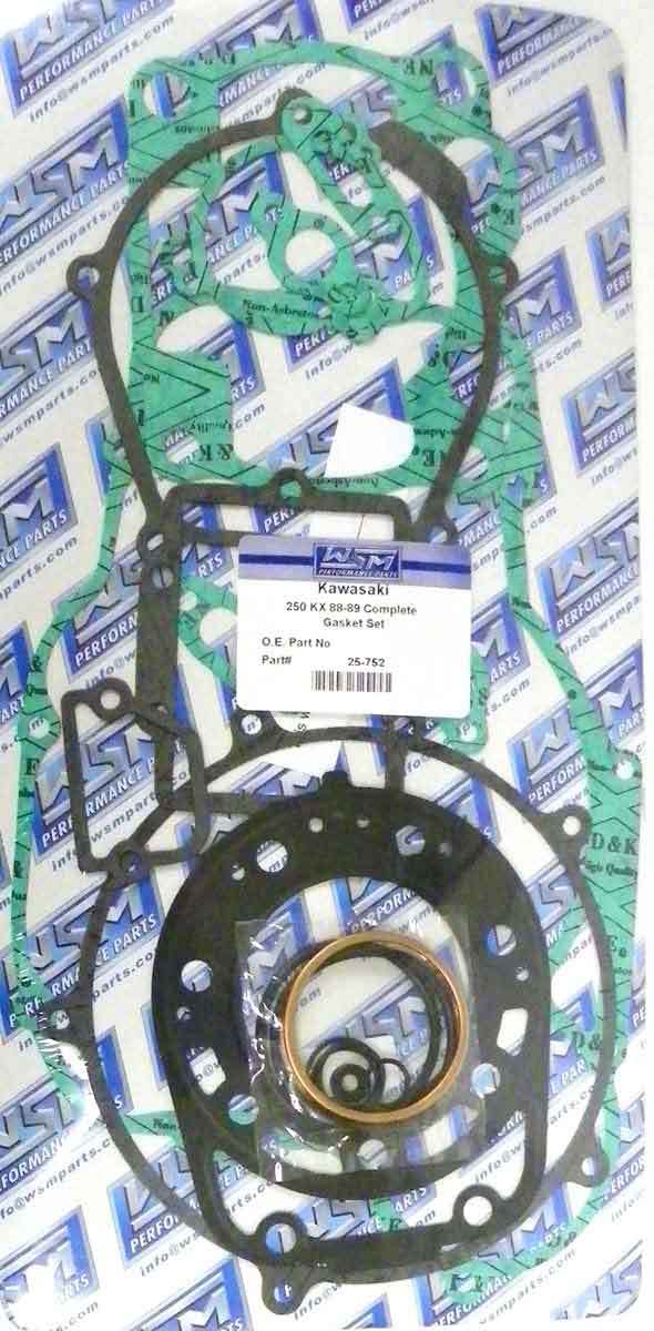 WSM Gasket Kit, Complete: Kawasaki 250 KX '88-'89 - 25-752