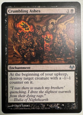 * Crumbling Ashes * Eventide MTG Magic the Gathering Excellent