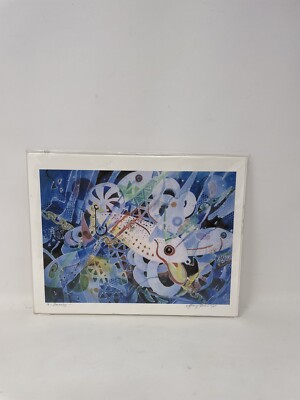 Signed Watercolor A-Luring Mary Jane Cox 8.5x11 Fish Louisiana Artist Lure