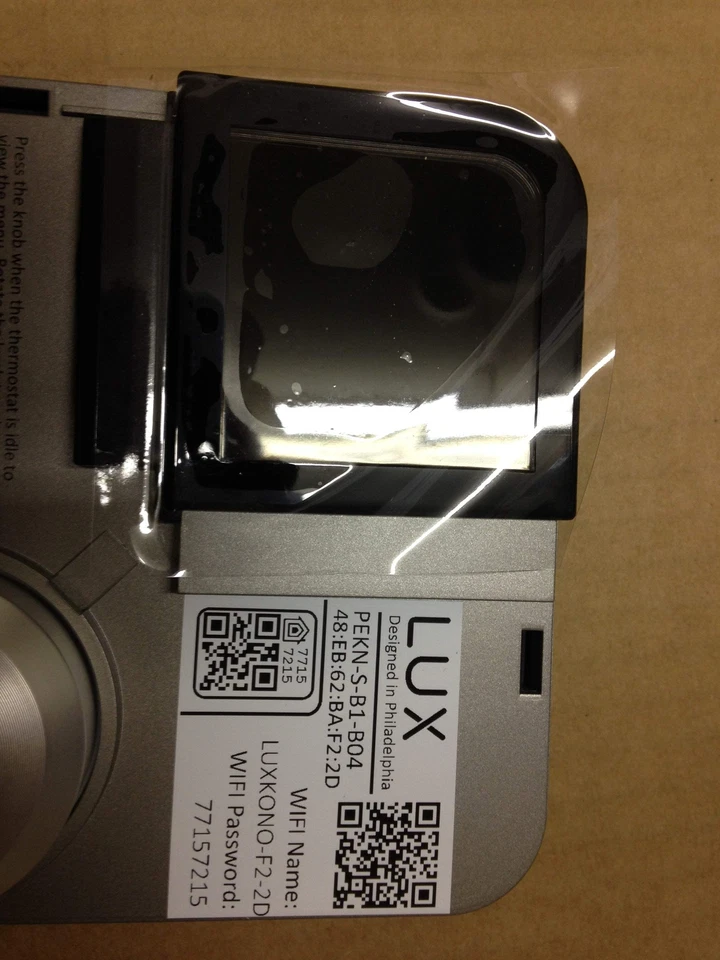 LUX PRODUCTS PEKN-S-B1-B04 KONO PRO EDITION SMART THERMOSTAT 2HEAT/1COOL 24VAC - Image 2 of 4