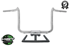 KST Kustoms Polished 10" Mayhem Bagger Handlebars For 1996-2023 Harley Batwing