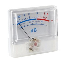 White Panel High-Precision Audio Power Amplifier VU Meter DB Level Header