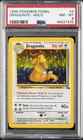 1999 POKEMON FOSSIL #4 DRAGONITE-HOLO PSA 8