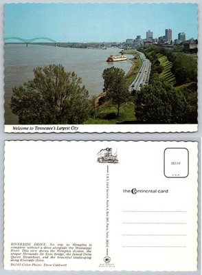 Memphis Skyline Mississippi River Delta Queen Steamboat Hernando De Soto Bridge
