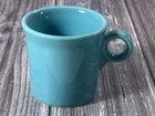 HLC Fiestaware Turquoise O Ring Handle Coffee Mug Cup 10oz Fiesta