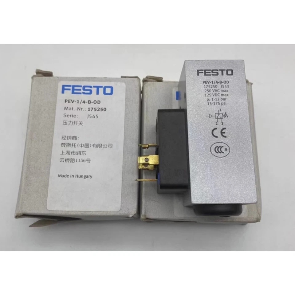 US FREE TAX New Festo PEV-1/4-B-OD 175250 Pressure switch - Image 4 of 4