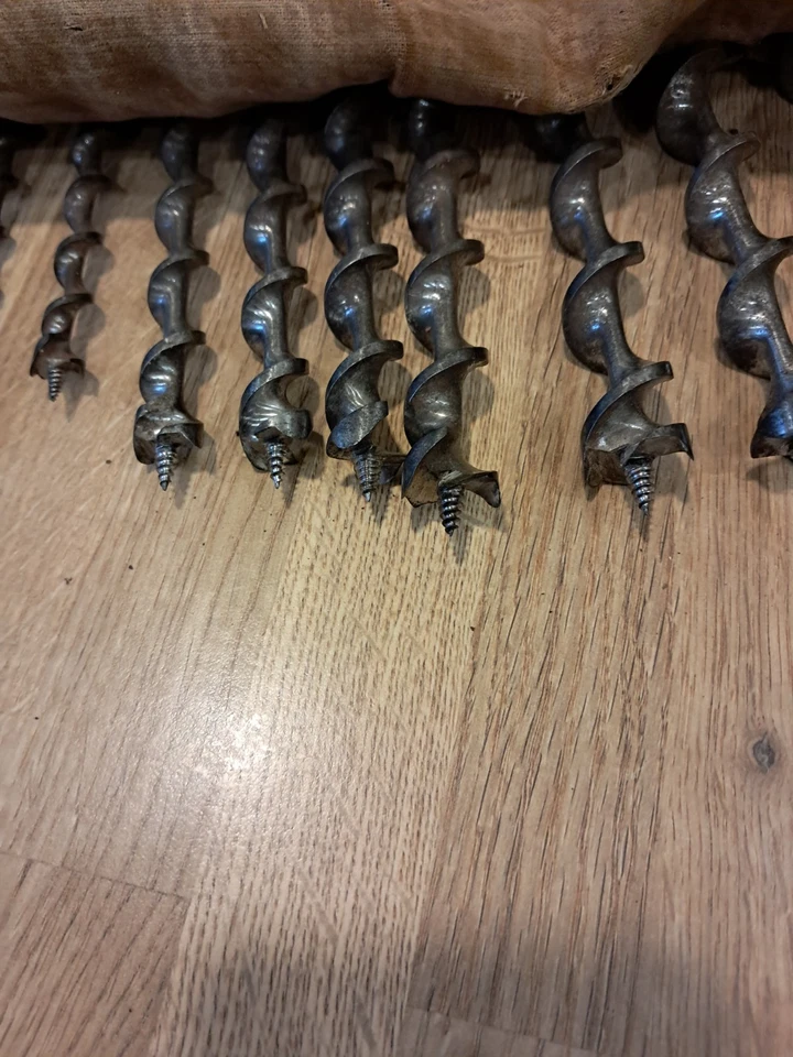 RIDGEWAY BRACE AUGER DRILL 13  BIT SET incl expansive bit - Image 3 of 4