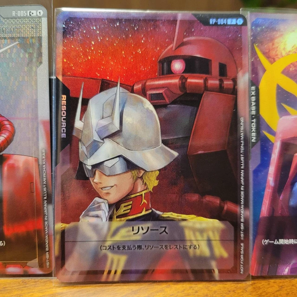 Gundam Card Game Resource set of 10 EXBP-004 EX Base Zaku II Char special set - Image 3 of 4