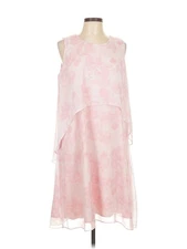 H By Halston Women Pink Cocktail Dress 12