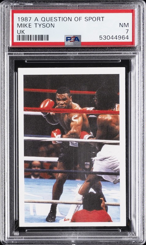 1987 A QUESTION OF SPORT UK MIKE TYSON PSA 7