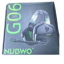 NUBWO G06 Dual Wireless Gaming Headset: Over-Ear Headphones with Mic for Gaming
