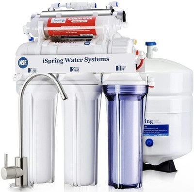 iSpring RCC7AK-UV, NSF Certified, 7-Stage Under Sink Reverse Osmosis Water