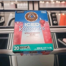 The Original Donut Shop Iced Refreshers, Strawberry Açaí, Keurig Single BNFS