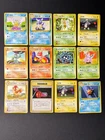 Pokemon Japanese Vintage Base Set Card Lot Of 12 LP-HP #14 Squirtle, Charmeleon