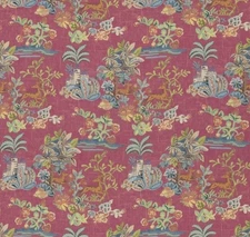 GP & J BAKER CURTAIN/UPH FABRIC 'KNIGHT'S TALE TEXTURE - FUCHSIA' 2 METRES