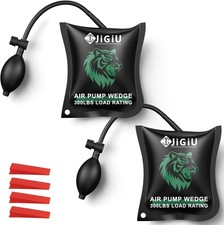 Pump up Bags with Plastic Shims JiGiU 2-Piece Inflatable Air Wedge Door